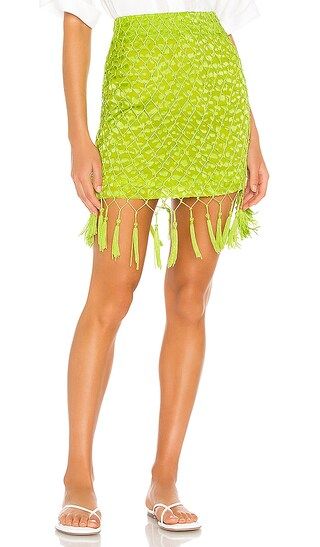 Nicole Skirt in Lime Green | Revolve Clothing (Global)