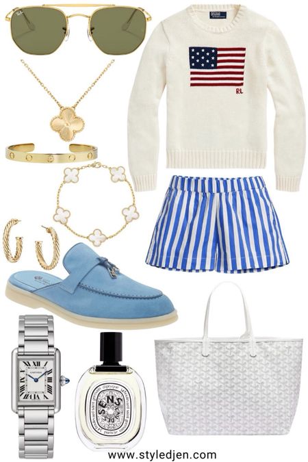 Coastal grandmother outfit for fall with stripe boxer style shorts, Ralph Lauren flag sweater and loro piana loafers 




#LTKstyletip #LTKfindsunder100 #LTKSeasonal