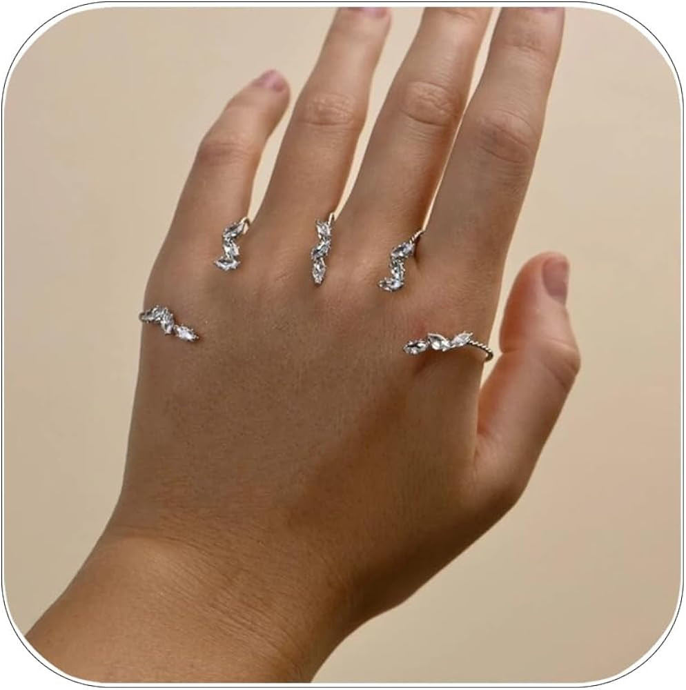 Rhinestone Leaf Olive Branch Bracelets Bridal Charm Leaf Wedding Cuff Bracelets for Women Brides | Amazon (US)