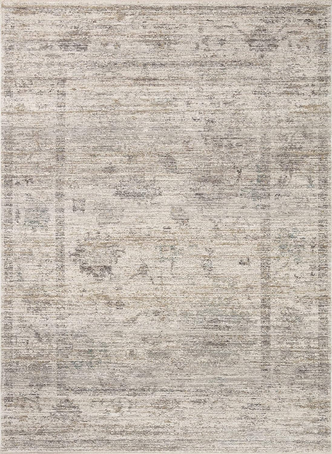 Loloi Magnolia Home by Joanna Gaines Millie Collection MIE-01 Silver/Dove 9'-6" x 13'-1", .25" Pi... | Amazon (US)