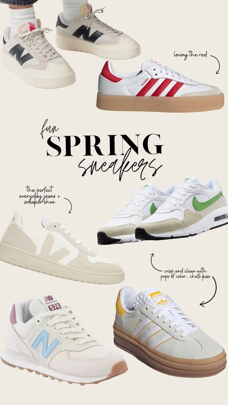 Fun spring sneakers!

#newbalance #nike #adidas #veja #sneakers #spring