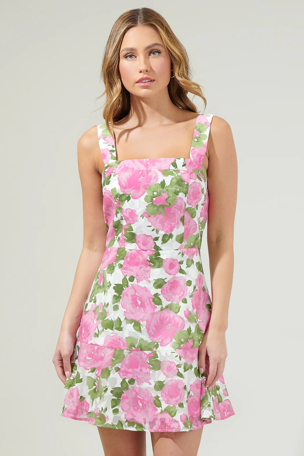 Hollin Floral Flare Mini Dress | Sugarlips