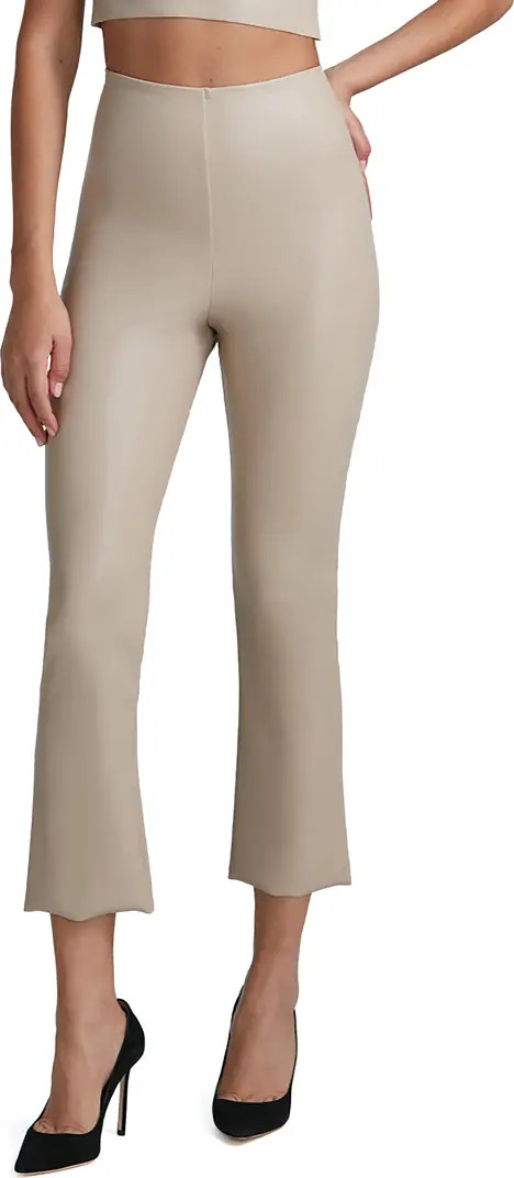 Faux Leather Crop Flare Leggings | Nordstrom