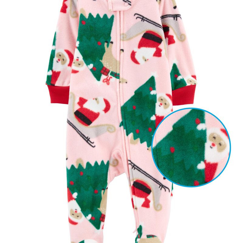 Santa Fleece Zip-Up Sleep & Play | Carter's