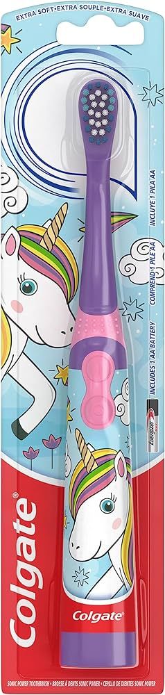 Colgate Kids Battery Powered Toothbrush, Unicorn, Extra Soft Toothbrush, Ages 3 and Up, 1 Pack | Amazon (US)