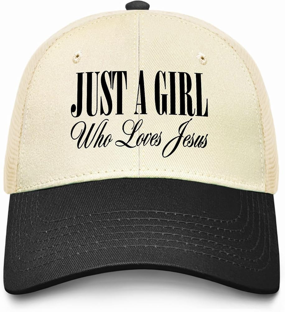 Just A Girl Who Loves Jesus Hat for Women Stylish Washed Distressed Baseball Caps | Amazon (US)