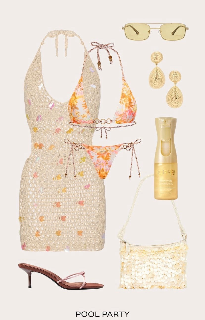 Pool Party ✨

#outfit #swim #pool #bikini #dress sandals bag 

#LTKFestival #LTKSwim #LTKootd