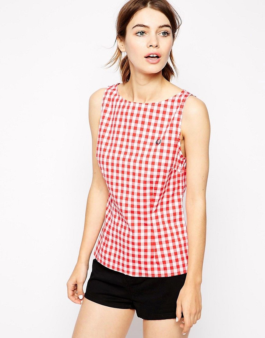 Fred Perry Sleeveless Gingham Top | ASOS UK