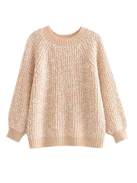 'Ivona' Mixed Knit Crewneck Sweater (3 Colors) | Goodnight Macaroon