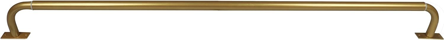 MERIVILLE 1-Inch Diameter Wraparound Blackout Curtain Rod, 28-Inch to 48-Inch, Gold Finish | Amazon (US)