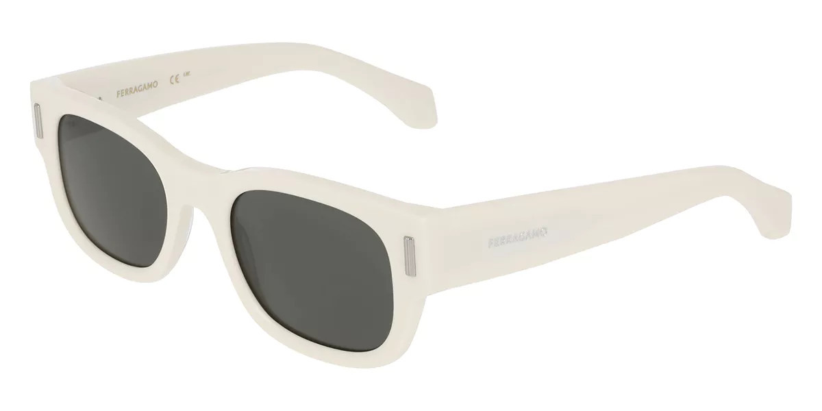 Salvatore Ferragamo SF2064SE 103 Men's Sunglasses White Size 51 | SmartBuyGlasses Global