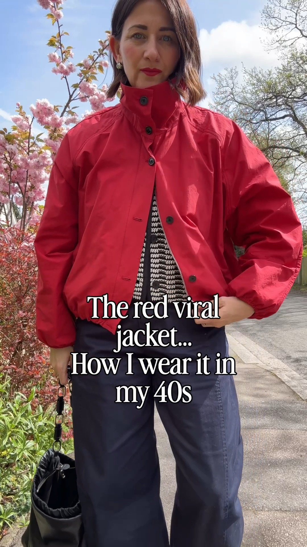Red jacket styling 