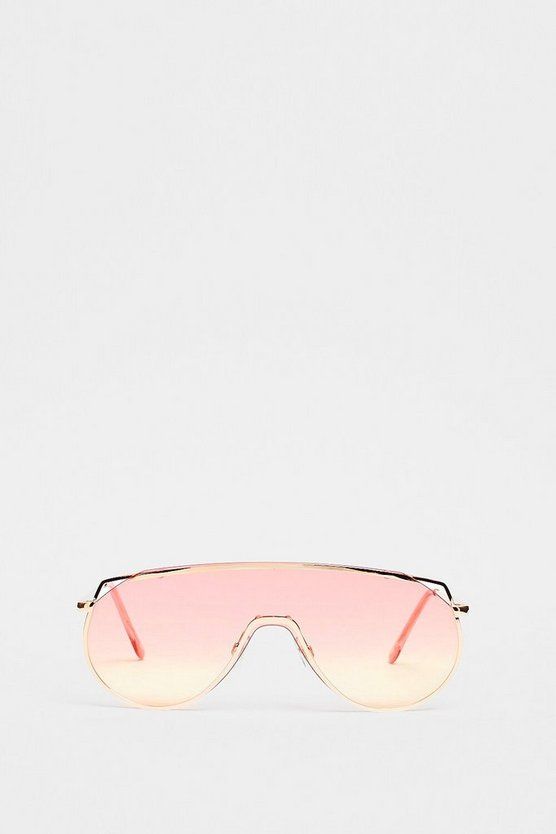 Tinted Flap Top Aviator Sunglasses | Nasty Gal (US)