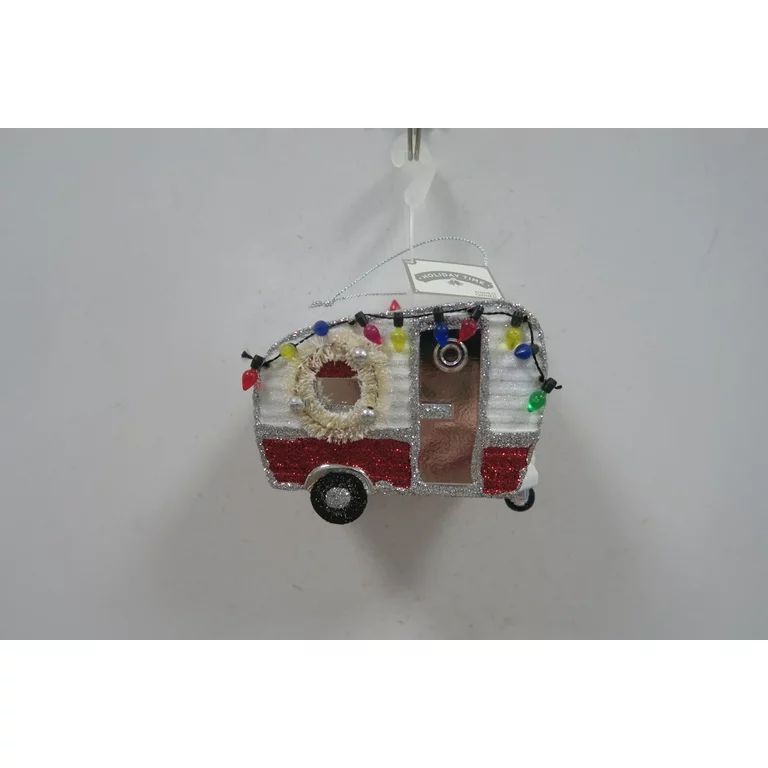 Holiday Time Red and White Camper Ornament | Walmart (US)