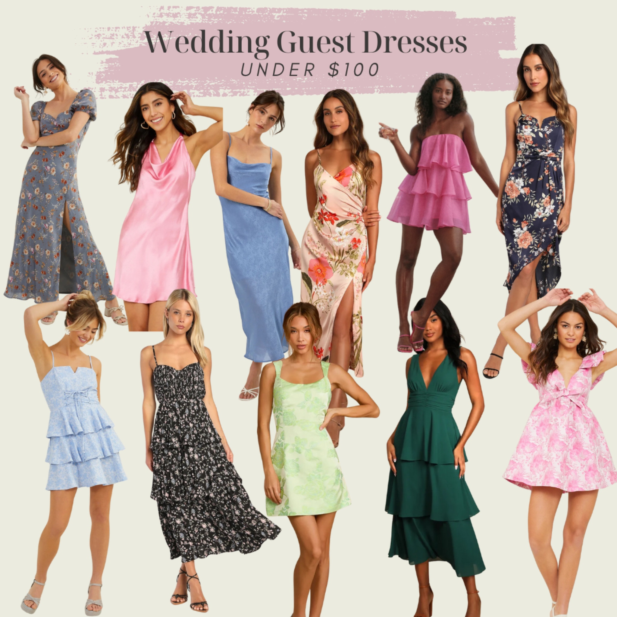 Wedding guest dresses under $100! Some of these come in multiple colors, too!

#LTKSeasonal #LTKfindsunder100 #LTKwedding