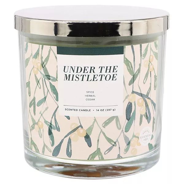 Sonoma Goods For Life® Under the Mistletoe 14-oz. Candle Jar | Kohl's