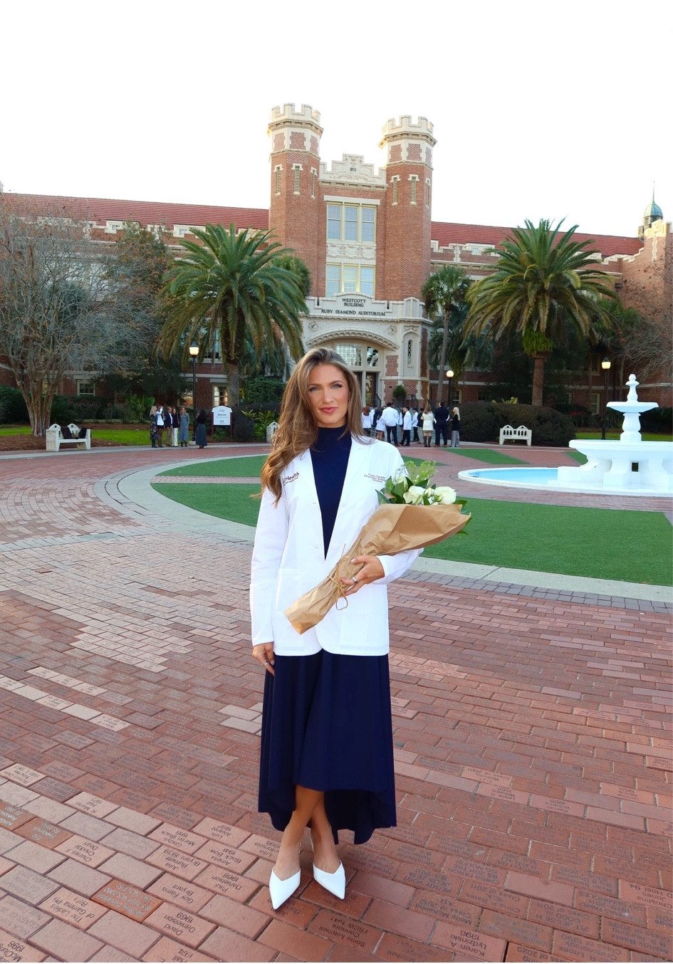 white coat dress 🤍
