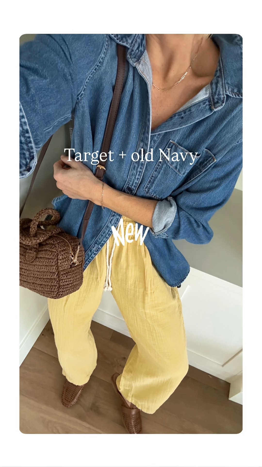 So many good new arrivals! 
I buy one of these oversized denim shirts every year. Loving this medium wash. Be sure and size Up! Gauze pull-on pants with the cutest drawstring. Convertible Woven straw bag + mules that will be on repeat this spring & summer 

#LTKgrwm #LTKOver40 #LTKmomlife