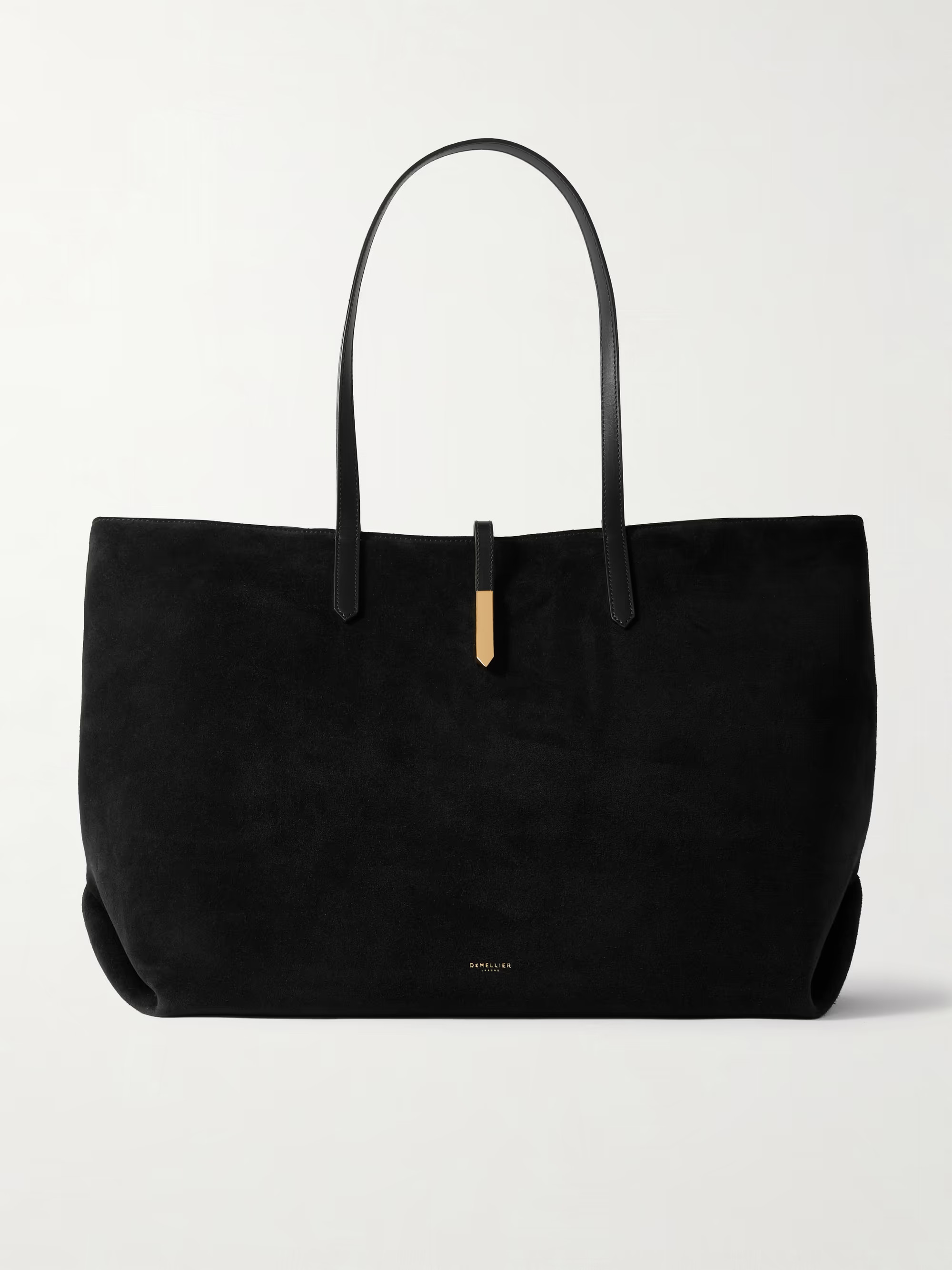 Tokyo large leather-trimmed suede tote bag | NET-A-PORTER (US)