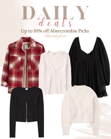 More amazing picks from the Abercrombie 50% off sale. 😍🛒

| Abercrombie & Fitch | cardigan | sale | dress | sweater | flannel | Sherpa | gifts for her | 

#LTKstyletip #LTKunder100 #LTKsalealert
