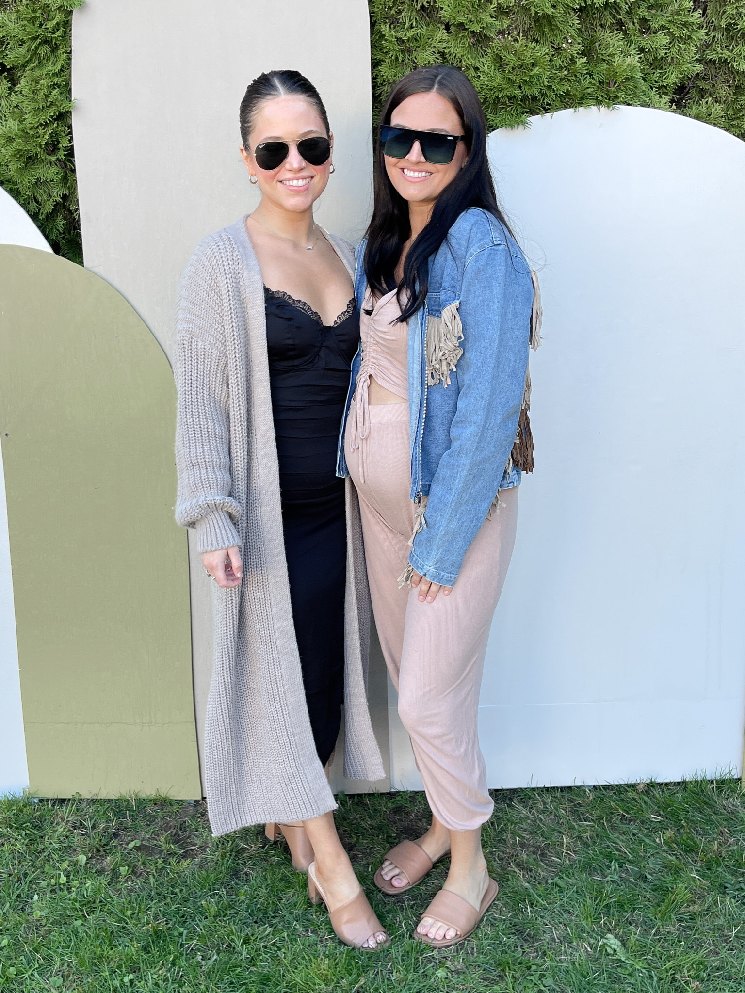 Perfect black midi dress, block mule sandals, & knit maxi cardigan. Outfit idea for fall baby shower, date night, or wedding guest dress

Cardigan is topshop xs. I got this last year, so the new style by topshop is slightly different knit stitch but linking to this post, as its super similiar! 

alva dress in xs. No bra needed, super cute. Can be dressed up or down

Mules: I’m saving up for the vince mules because super good quality. Currently on sale though at zappos. I’m wearing a great dupe, even though also a nice brand of shoes from nordstrom rack, also on sale. Exact product on my feet linked. Super comfortable. Runs TTS. 

ray ban aviators for a classic look

#LTKsalealert #LTKshoecrush #LTKSeasonal