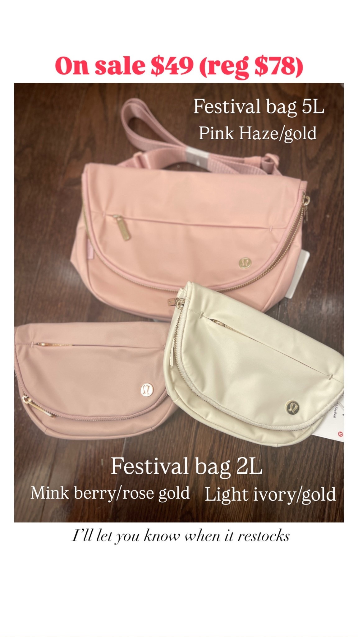 Lululemon festival bags 


#LTKSaleAlert #LTKHoliday #LTKCyberWeek