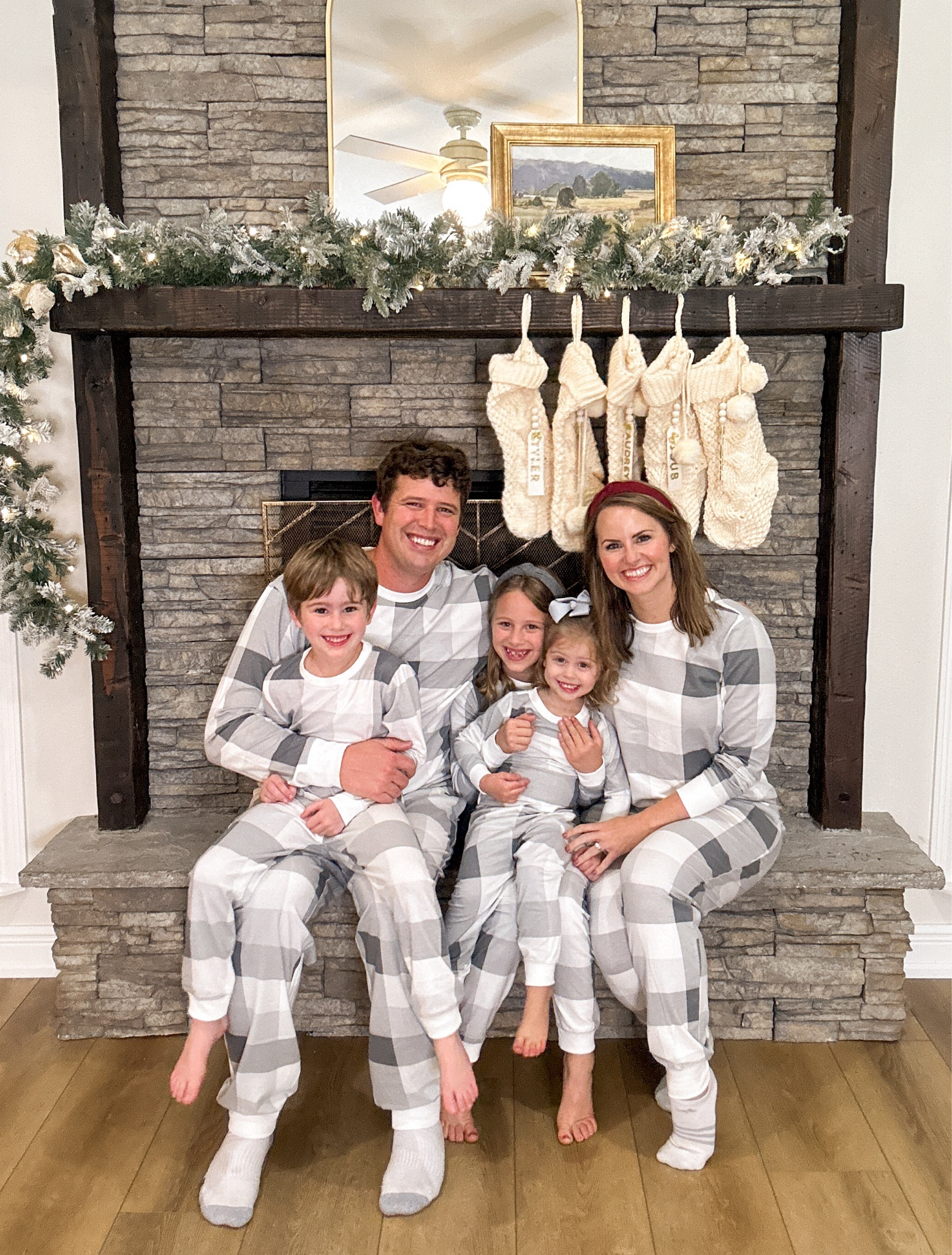 The cutest more neutral pair of Christmas pajamas! Love this gray plaid in cotton/ spandex blend. Gets softer every wash & can wear beyond Christmas & holiday season! These are Etsys pick!! 

Linking our Christmas decor, Christmas dress, garland, stockings & more below! 


Holiday fireplace with garland, Christmas pajamas, family photo outfits, holiday pjs, matching holiday pajamas, family Christmas pjs, couples matching pjs, kids Christmas pjs, kids matching, mommy and me outfits 

#LTKHoliday #LTKFamily #LTKSeasonal