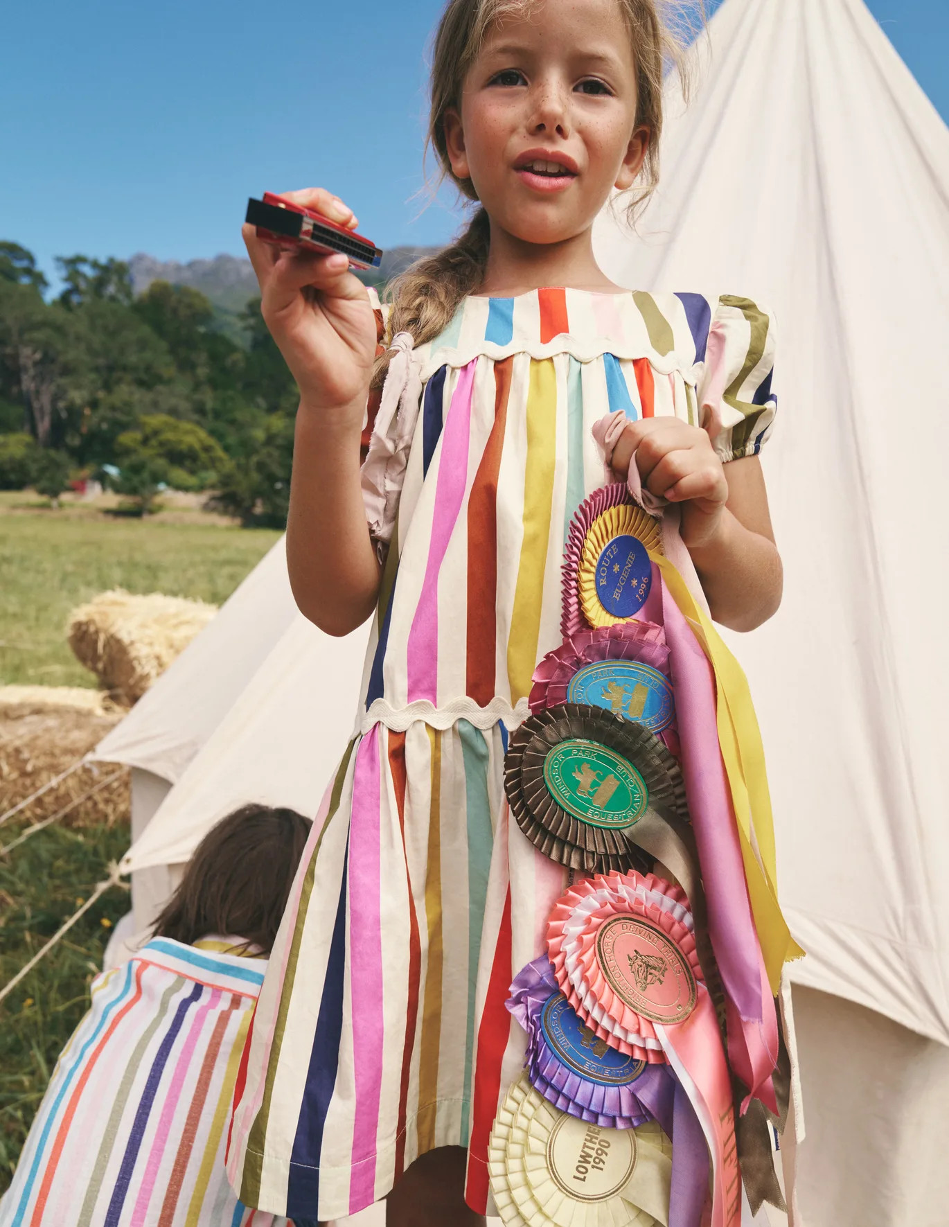 Tiered Stripe Dress | Boden UK