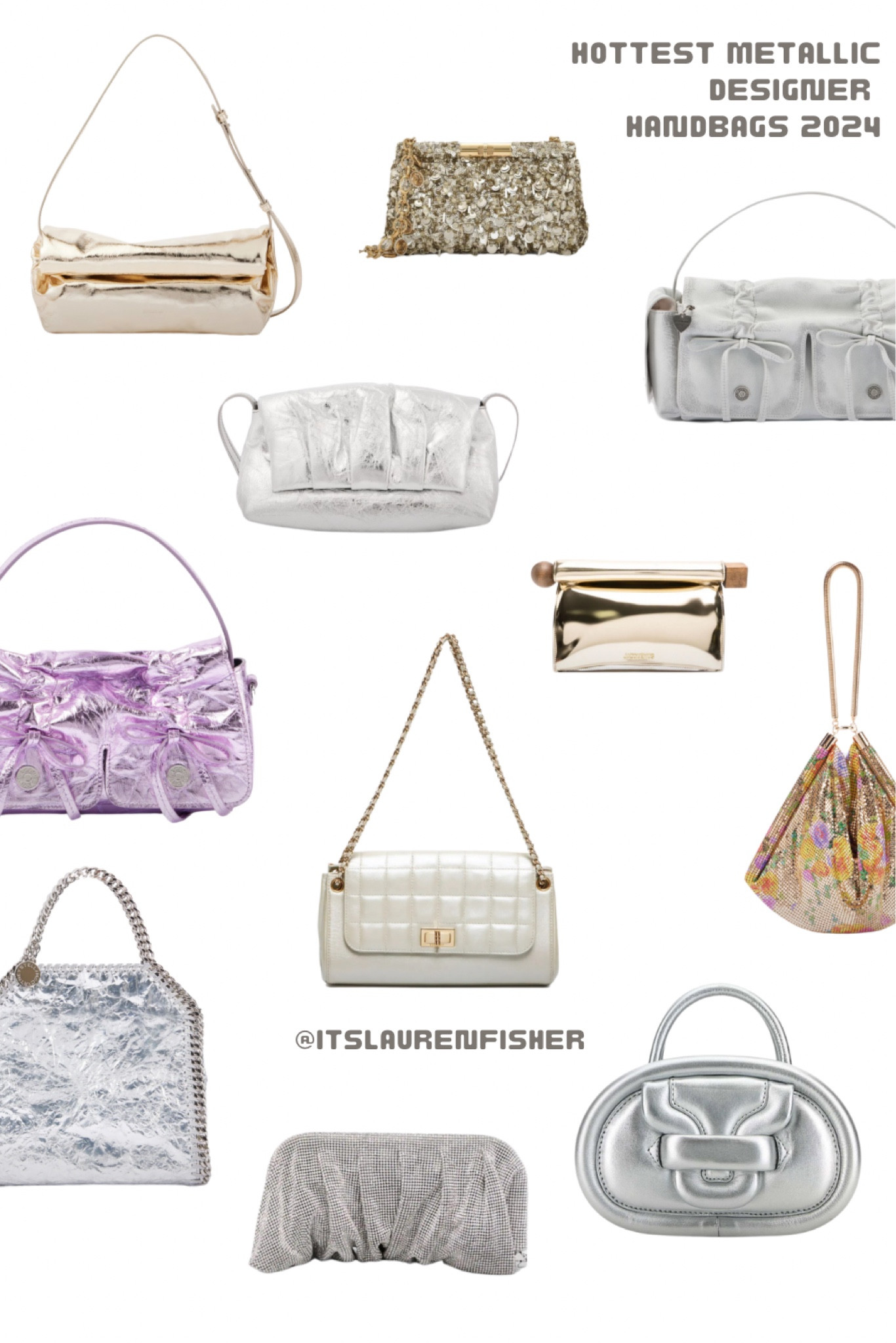 The hottest designer metallic handbags for Autumn/ Winter 2024 

chanel / acne / paco rabane / prada / gucci / christmas party / gift guide / luxury gift / designer handbag / luxury fashion / silver bag / gold handbag / sequin bag / chainmail handbag / vintage bag / autumn / fall / autumn outfit / winter outfit / fall fashion / mytheresa / netaporter / the outnet / selfridges 

#autumnoutfits #fallfashion #fallhandbags #christmaspartyoutfit #luxuryfashion



#LTKwinter #LTKbag #LTKluxury