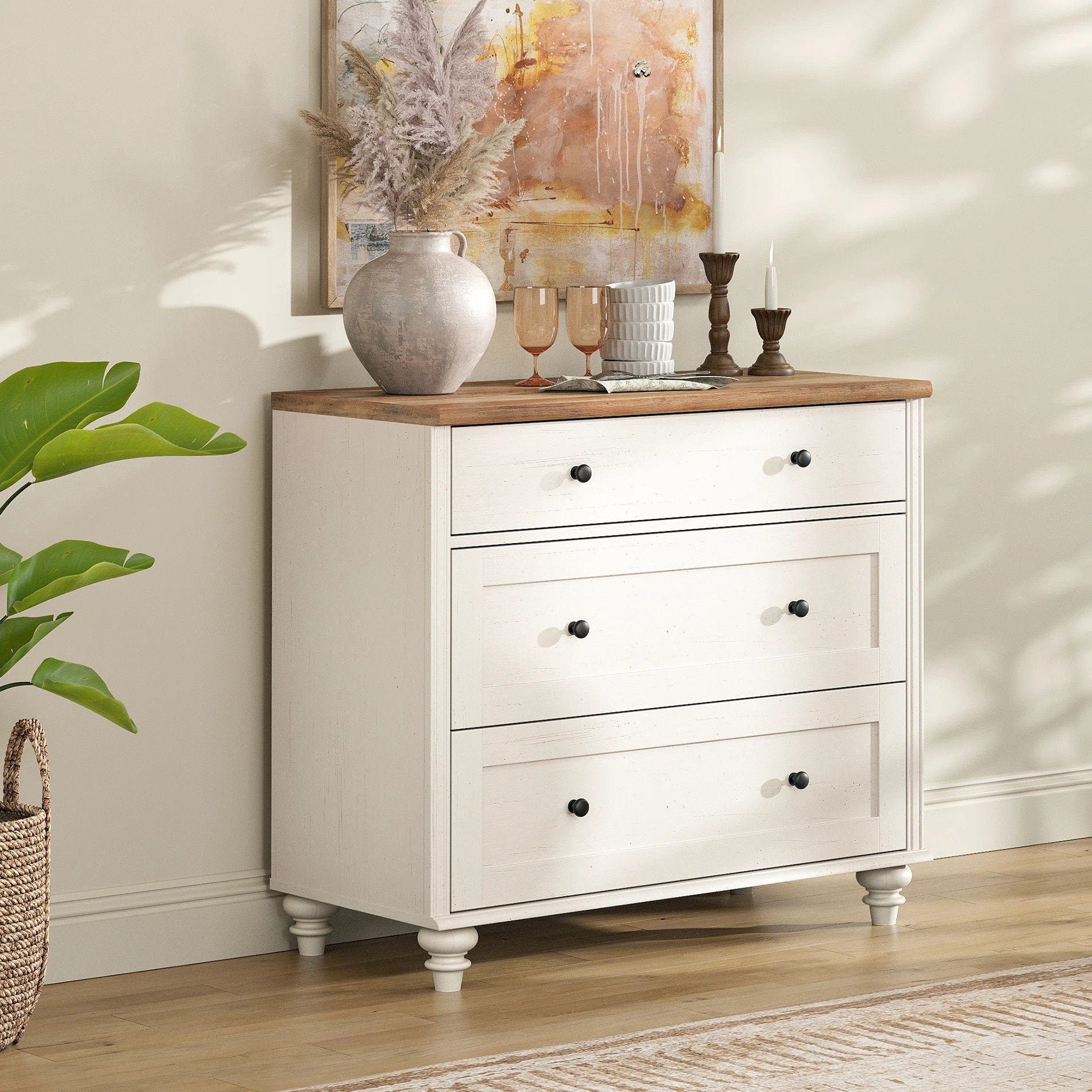 Kids Dressers With Wide Chest Of Drawers, Baby Dresser For Bedroom With 3 Drawers, Small Dressers... | Wayfair North America