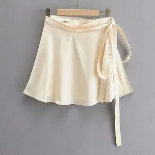Pezzom High-Waist Satin Mini Skirt | YesStyle | YesStyle Global