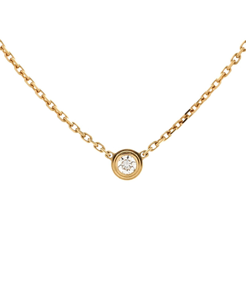 Pre-Owned Cartier Xs Cartier D'Amour Pendant Necklace 18K Gold and Diamond | Bloomingdale's (US)