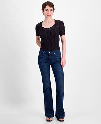 7 for All Mankind Women's Dojo Tailorless Flare-Leg Jeans  - Macy's | Macy's