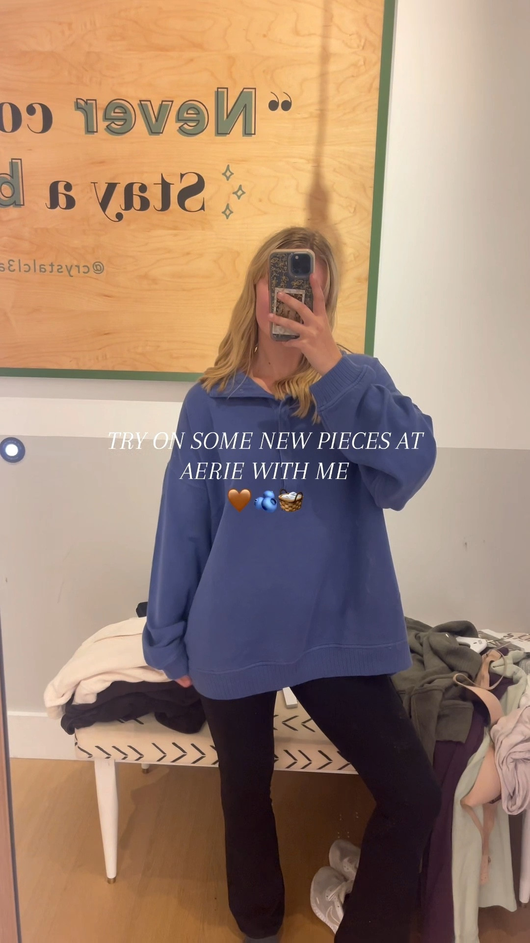 new fall pieces at aerie try on!🤩🫐🧺
sizing:
- large in all oh snap! sweatshirts
- small in the brown & purple leggings and sports bras
- small in the black bootcut leggings
- xs in the green sweatpants; small in the purple
- small in the olive sweatshirt


#LTKFindsUnder100 #LTKSeasonal #LTKActive
