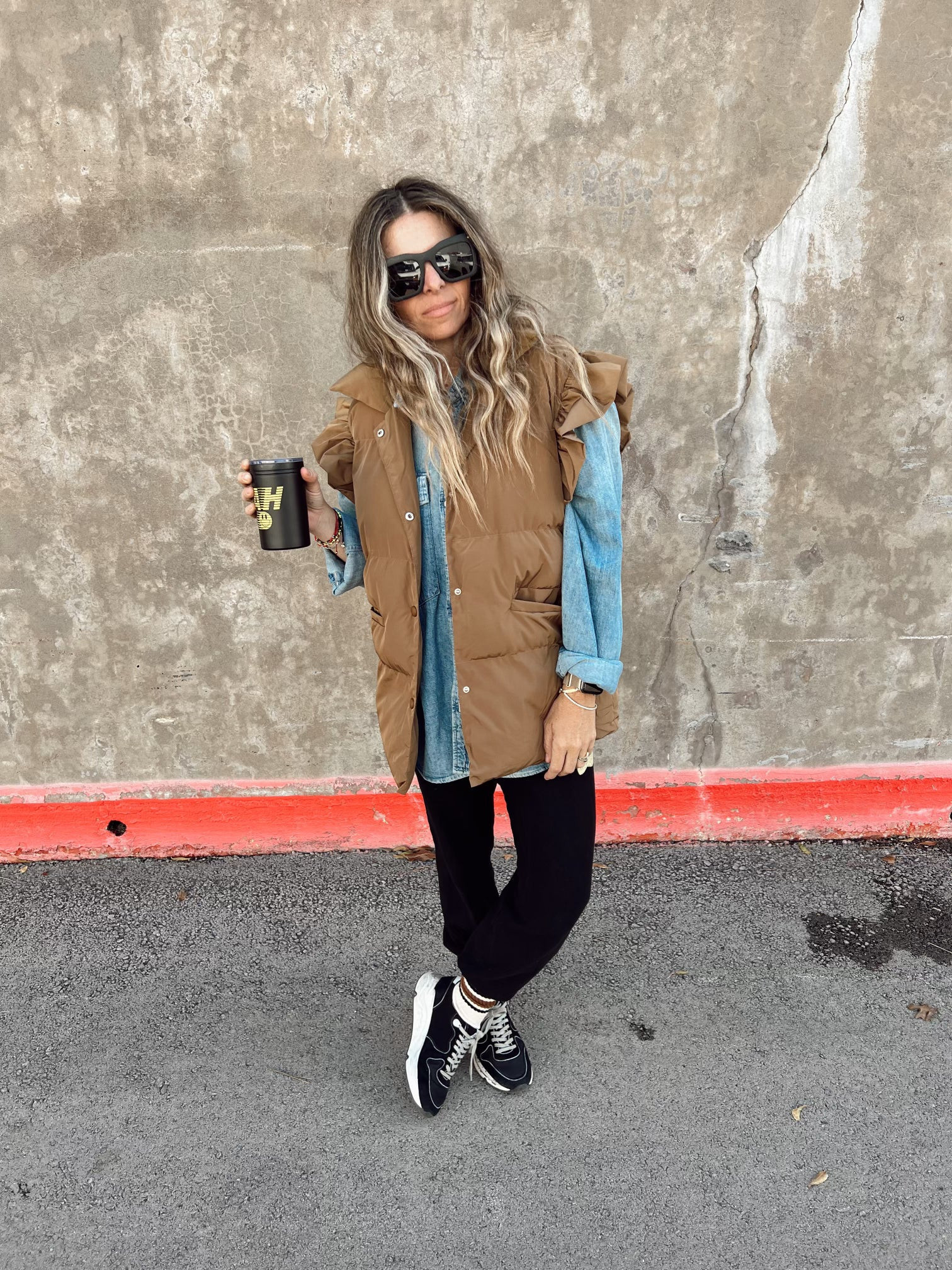 Ruffle Vest | Ascot + Hart