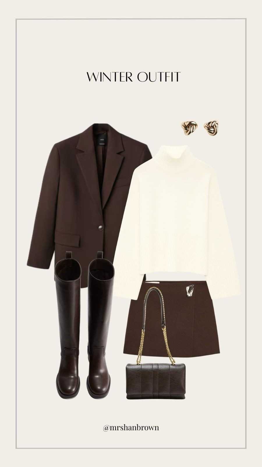 Autumn Winter Outfit Inspiration styling with Brown Knee High Boots 🤎

Winter Style, Winter Fashion, Leather Skirt, Brown Knee High Boots, Brown Blazer, Brown Skort, Gold Earrings, Cream Jumper 

#LTKwinter #LTKuk #LTKautumn