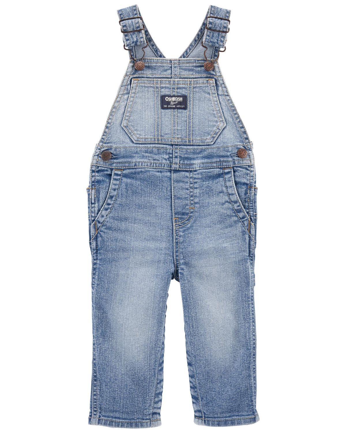 Light Denim Baby Classic OshKosh Overalls | carters.com | Carter's