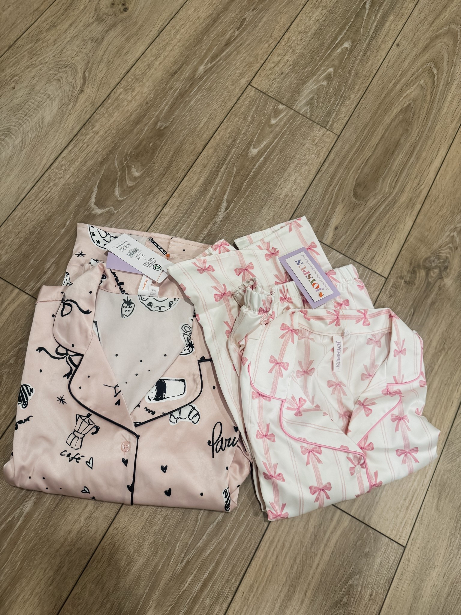 The cutest pajamas! Satin pajamas set. 

#LTKFindsUnder50 #LTKSeasonal #LTKFindsUnder100