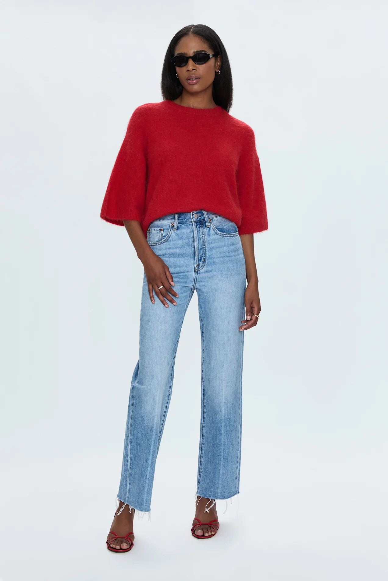 Cassie Super High Rise Straight Jean - Savvy Vintage | Pistola Denim