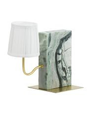 13x6.5x11.5 Solid Marble Bookend Lamp | TJ Maxx
