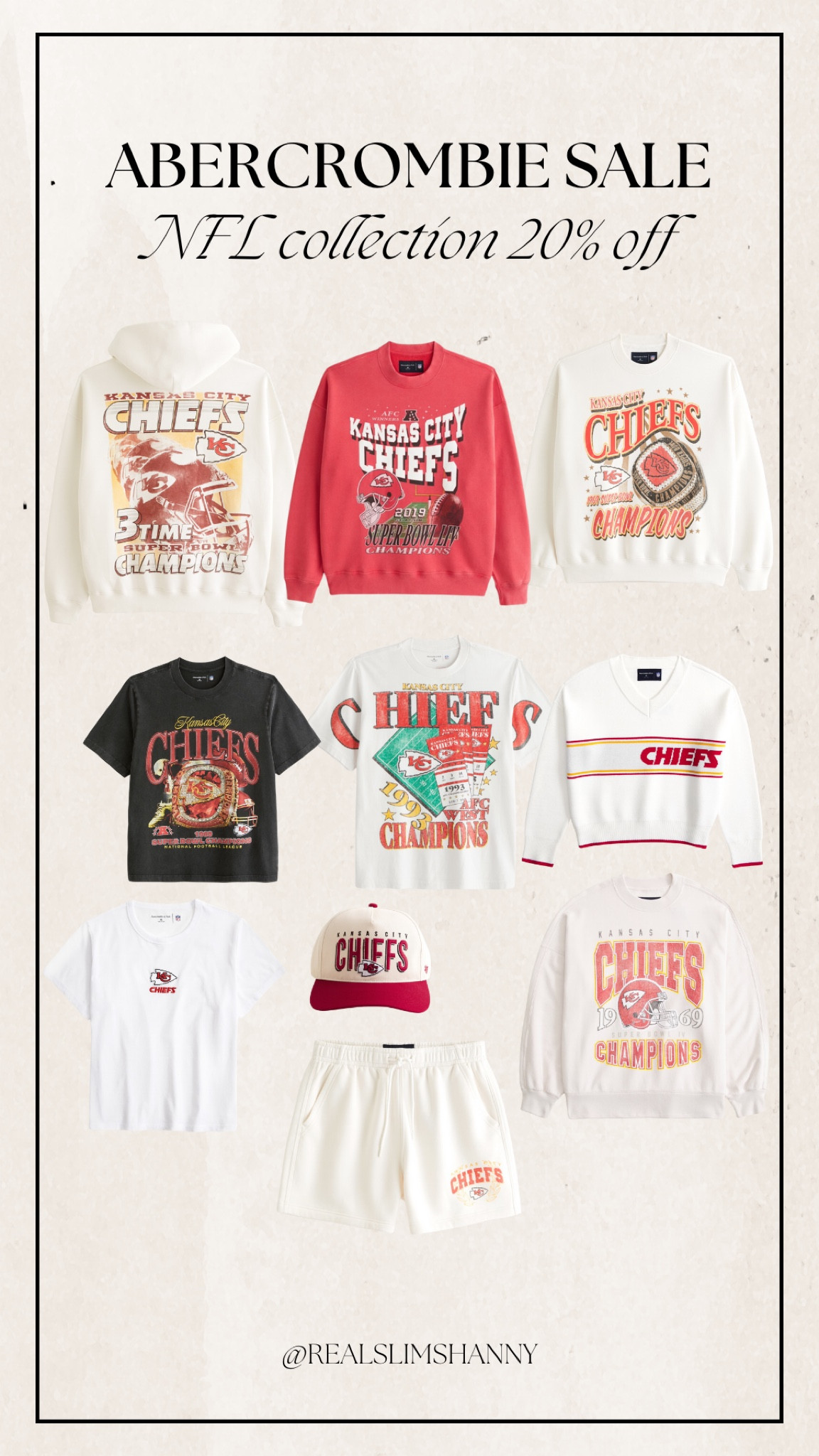 Get ready for the upcoming NFL season with 20% OFF your favorite team apparel from Abercrombie! 

#LTKFindsUnder100 #LTKSeasonal #LTKSaleAlert