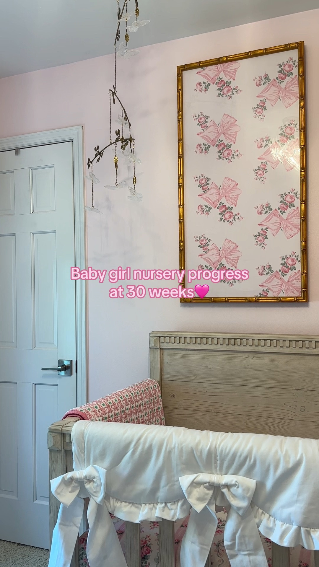 Baby girl nursery progress at 30 weeks! Linking everything I can. 

#LTKBaby #LTKFindsUnder100
