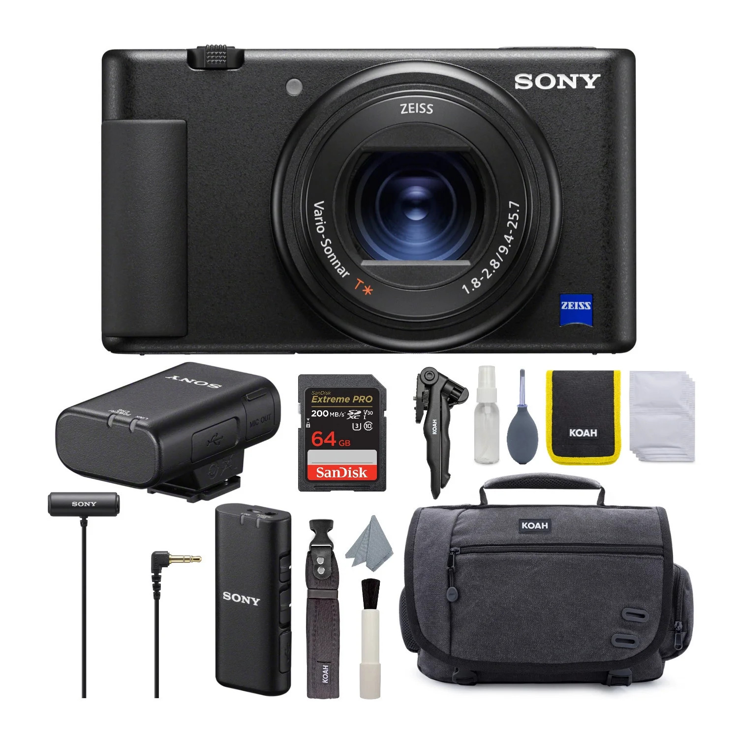 Sony ZV-1 Camera for Content Creators with Complete Vlogging Accessory Bundle | Walmart (US)