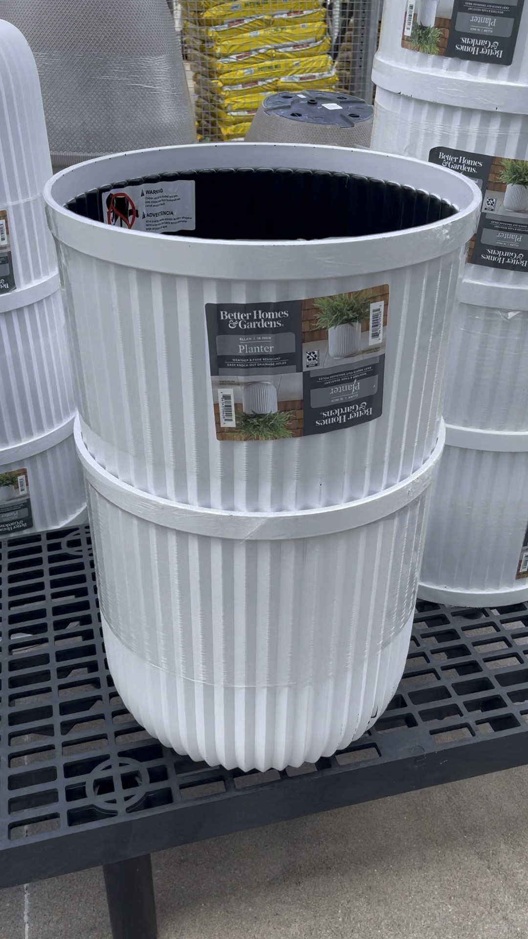 The fluted planters are back!!
These sold out quickly last year. These are made of lightweight resin and are a nice large size!!! I have several. 

#LTKMostLoved #LTKSeasonal #LTKhome