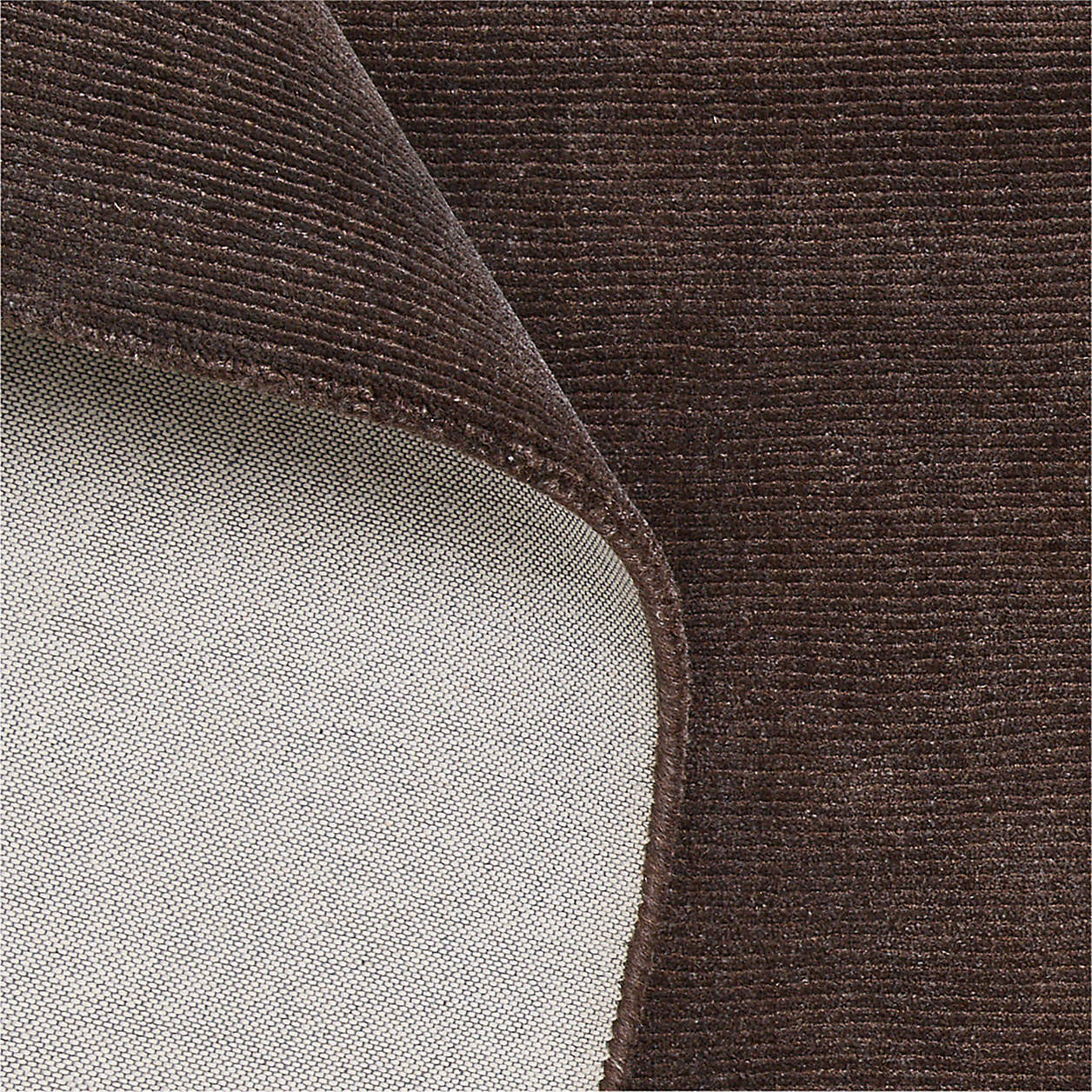 Windsor Wool Handwoven Deep Brown Area Rug 6'x9' | Crate & Barrel | Crate & Barrel