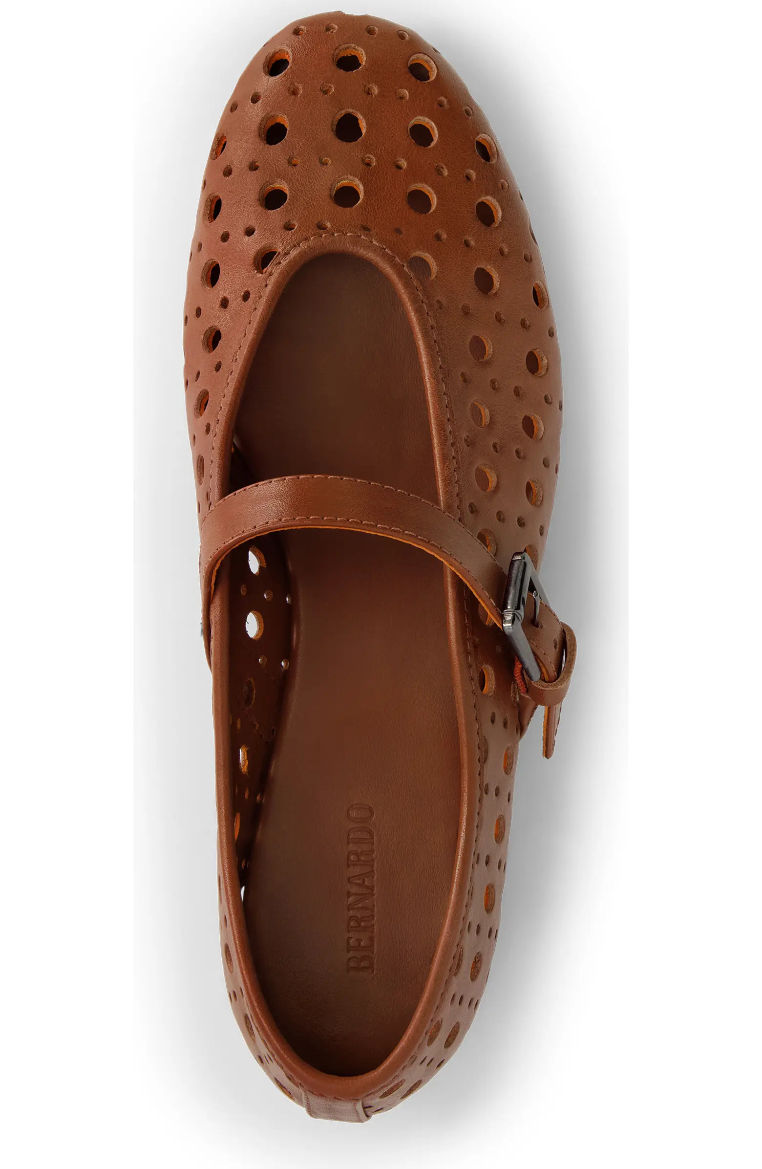Bernardo Footwear Borden Perf Mary Jane Flat | Nordstrom | Nordstrom