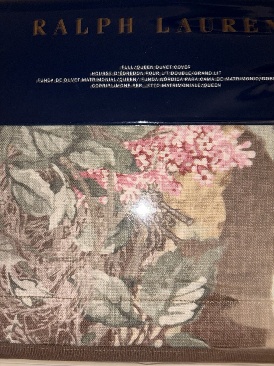 Ralph Lauren Harlow Floral Bohemian Queen 1PC Duvet Cover Forest Brown $500 | eBay US