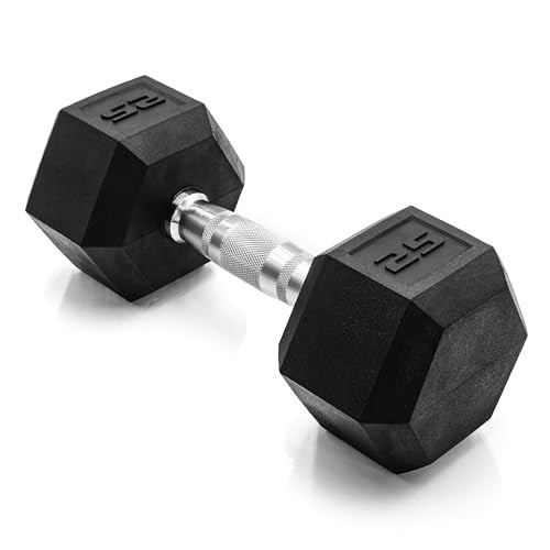 CAP Barbell 25 LB Coated Hex Dumbbell Weight, New Edition | Amazon (US)