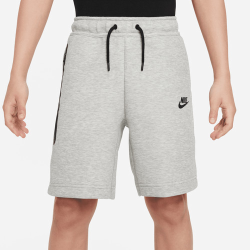Boys Nike Nike Tech Fleece Shorts - Boys' Grade School Grey/Black Size S | Kids Foot Locker (US)