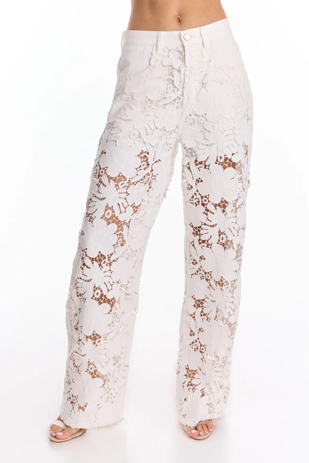 Celeste High Rise Jean - White | The Noli Shop